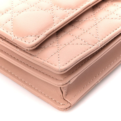Christian Dior Lambskin Cannage Mini My Dior Top Handle Clutch Rose Des Vents 10 of 12
