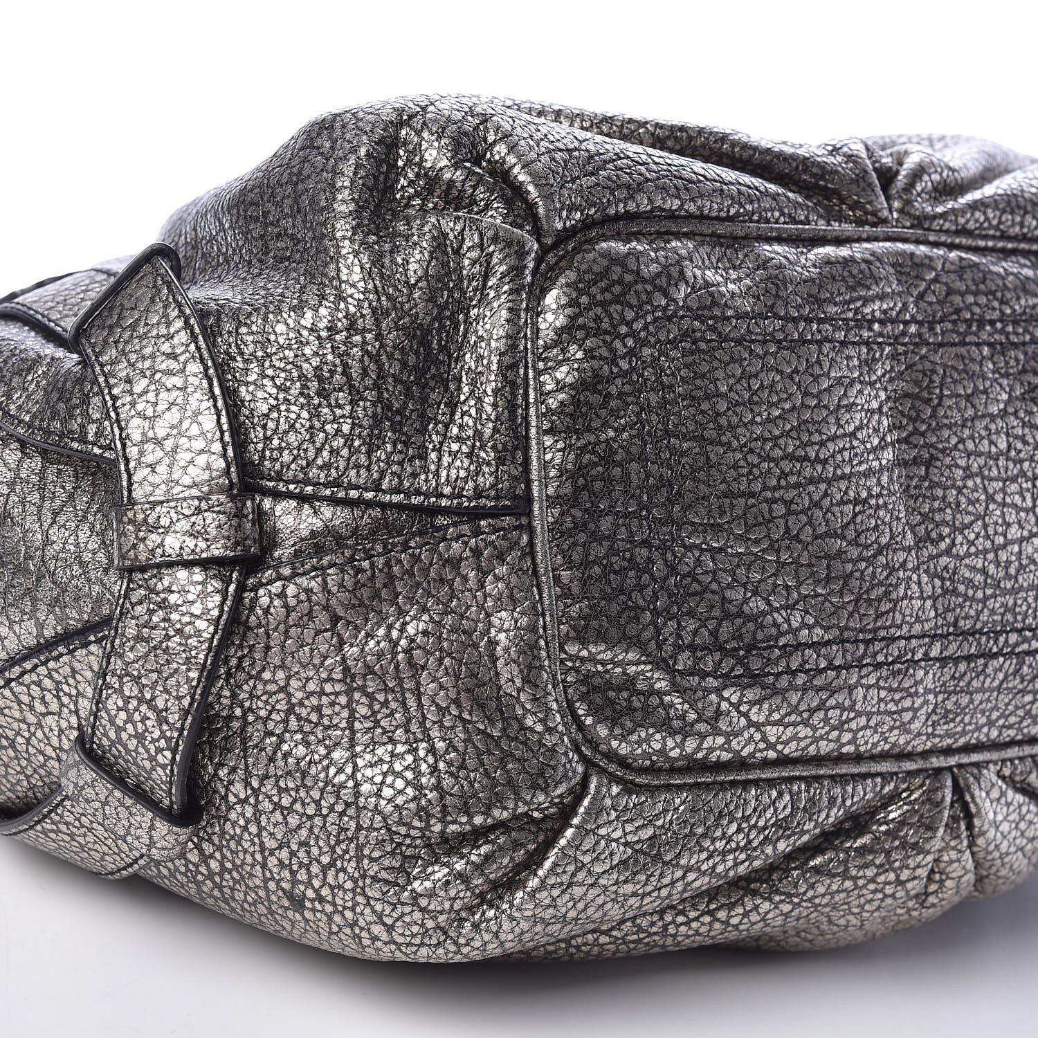 Celine Metallic Calfskin Bittersweet Hobo Pewter 5 of 12