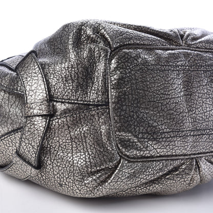 Celine Metallic Calfskin Bittersweet Hobo Pewter 5 of 12