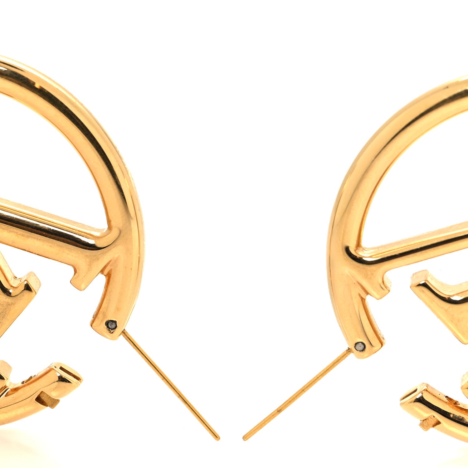 Louis Vuitton Metal Louise Hoop Earrings Gold 3 of 4