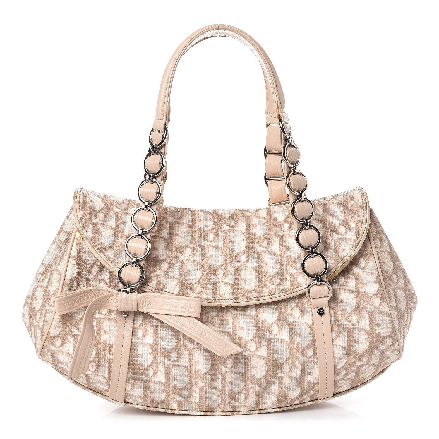 Christian Dior Monogram Romantique Trotter Bag Beige 1 of 9
