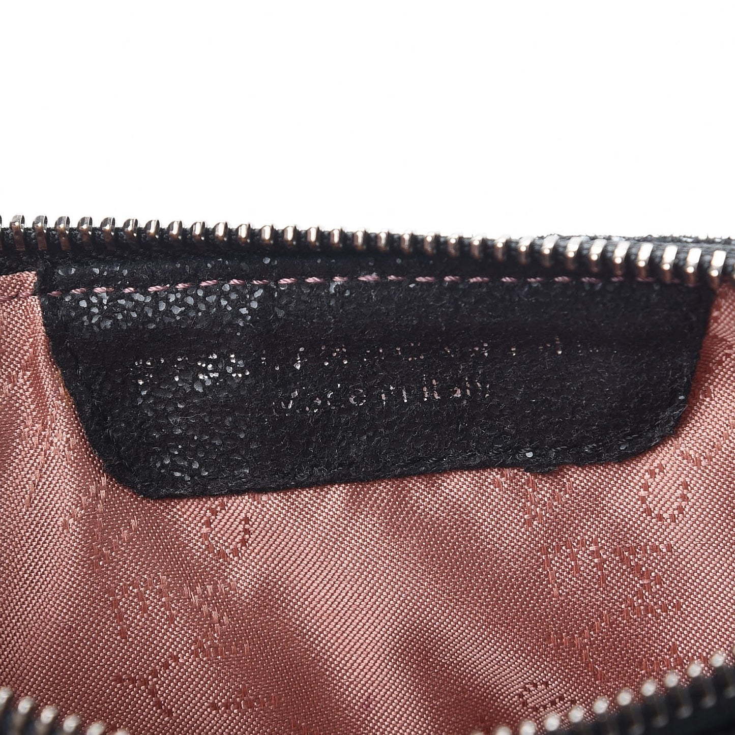 Shaggy Deer Quilted Falabella Wristlet Black
