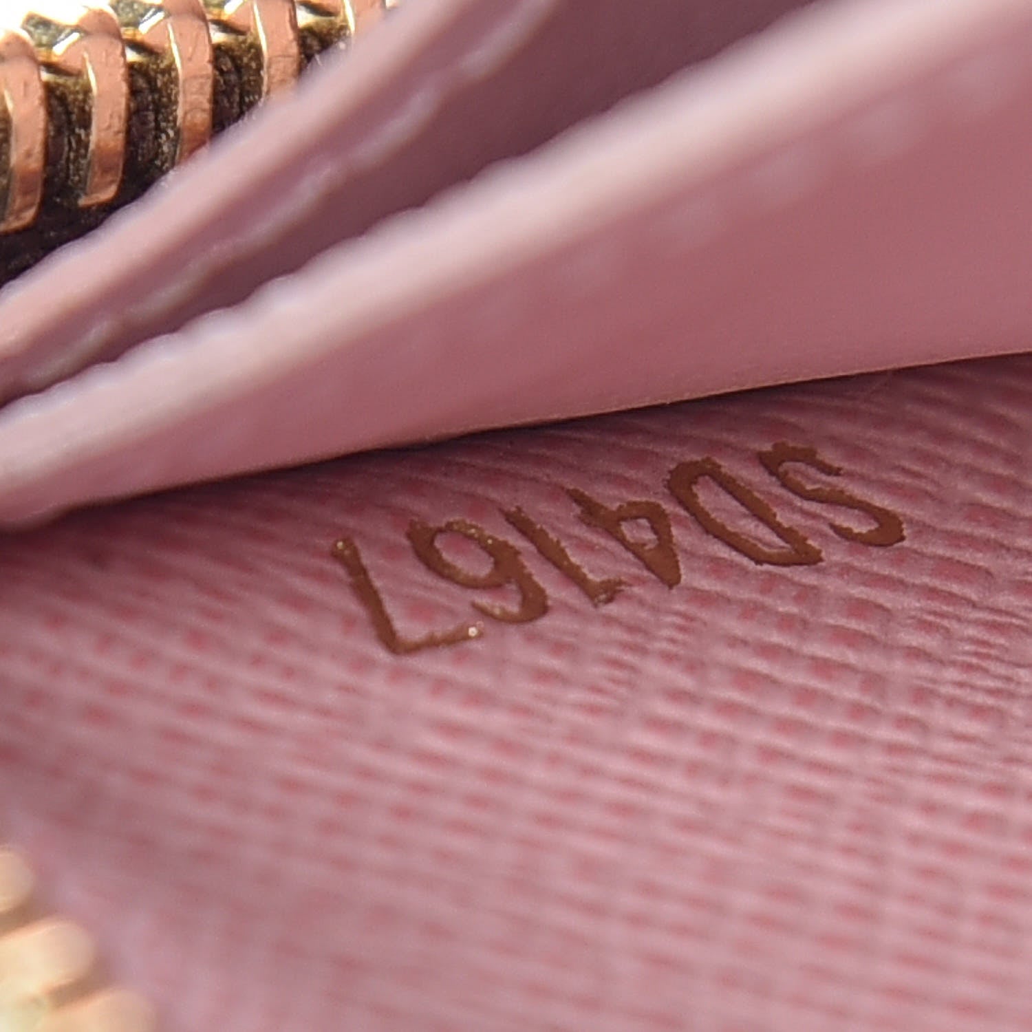 Louis Vuitton Damier Ebene Clemence Wallet Rose Ballerine 9 of 9