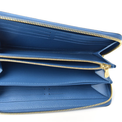 Louis Vuitton Monogram Zippy Wallet Blue Jean 5 of 7