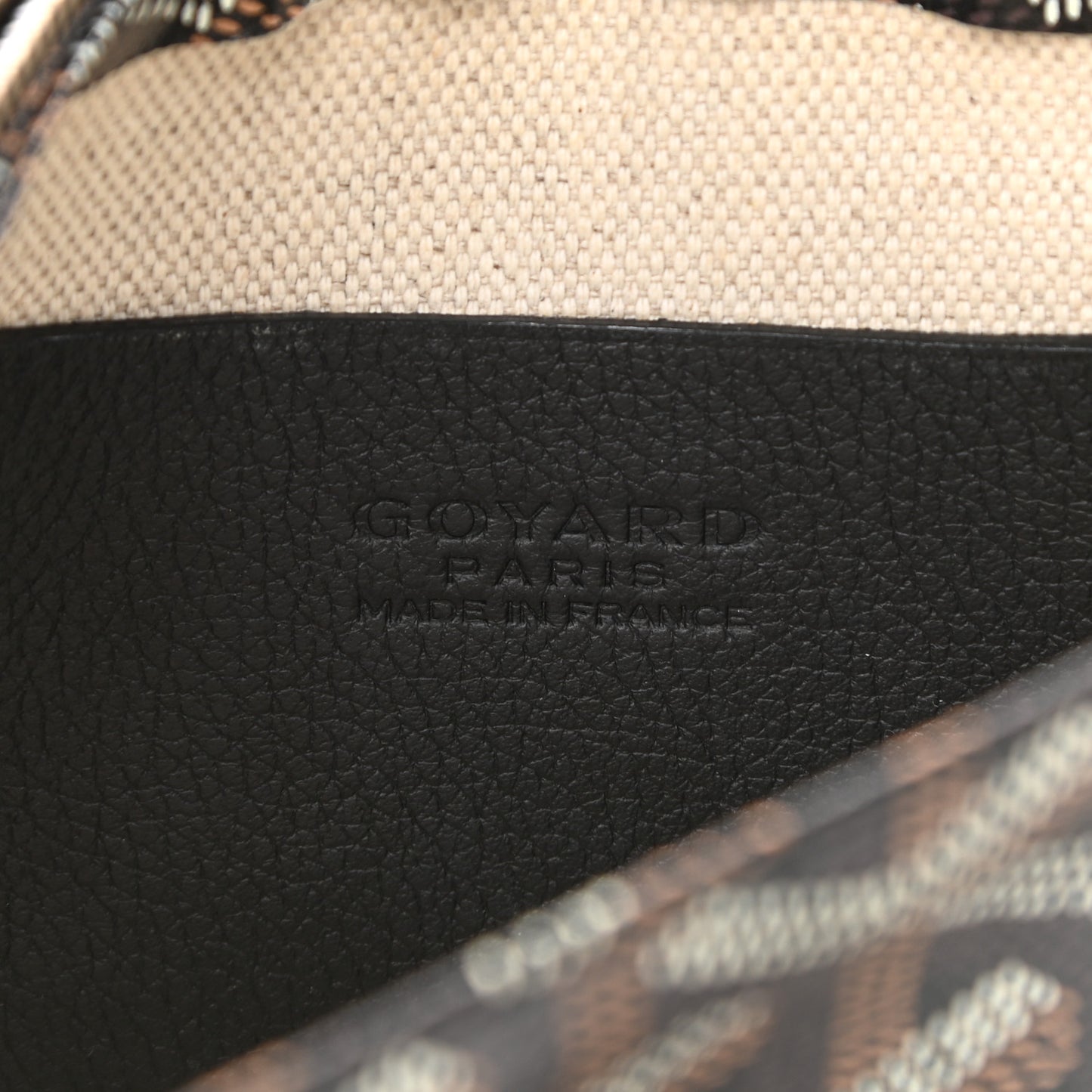 Goyardine Plumet Wallet Clutch Black