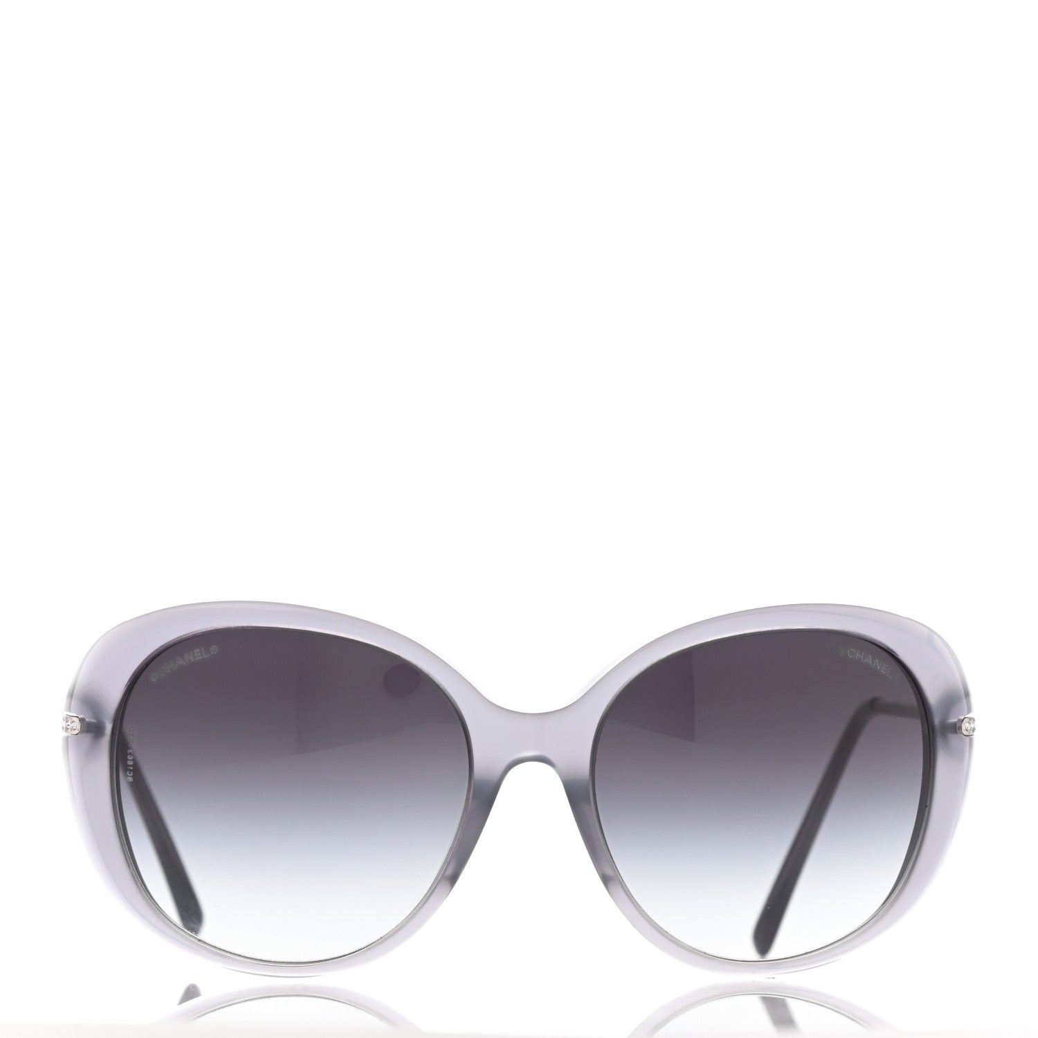 Chanel Acetate Crystal CC Sunglasses 5293-B Blue 2 of 9