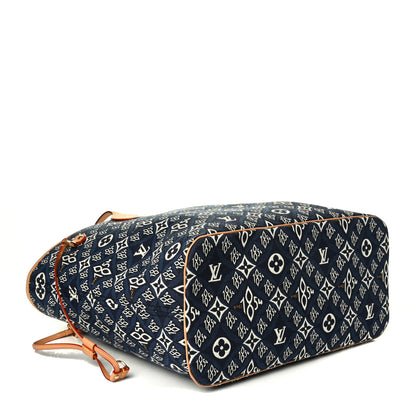 Louis Vuitton Jacquard Since 1854 Neverfull MM Blue 3 of 6