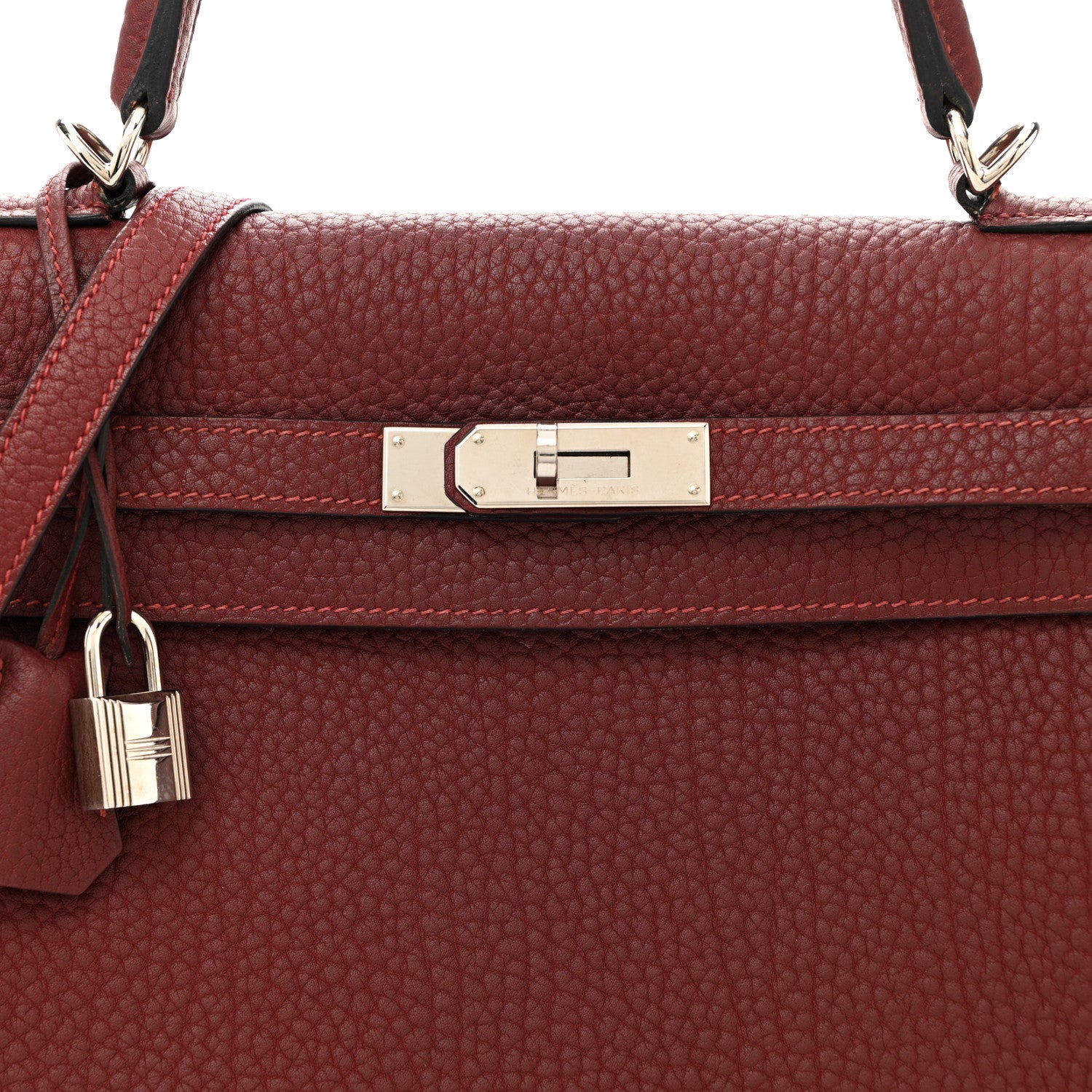 Hermes Fjord Kelly Sellier 35 Rouge H 8 of 16