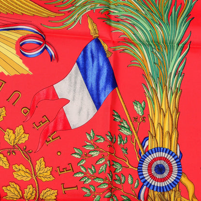 Hermes Silk Liberte Egalite Fraternite Scarf 90 1 of 6