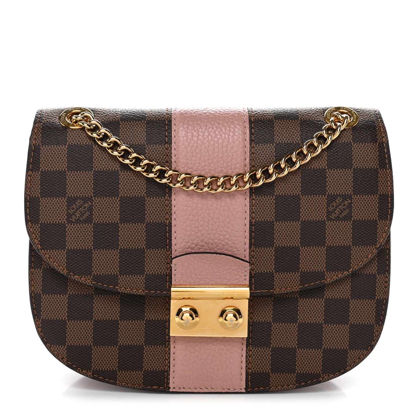 Damier Ebene Cuir Taurillon Wight Magnolia