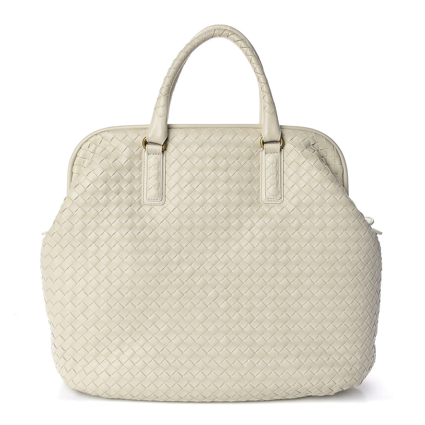 Nappa Intrecciato Frame Tote Colonial