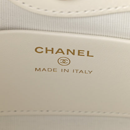 Chanel Shiny Crumpled Calfskin Quilted Nano 31 Shopping Bag White 5 of 10