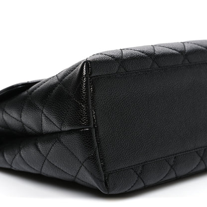 Chanel Caviar Quilted Jumbo Kelly Flap Black 9 of 10