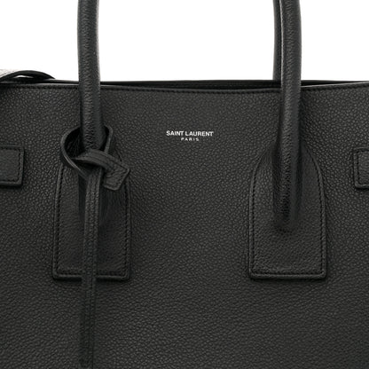 Saint Laurent Grained Calfskin Small Sac De Jour Black 8 of 15