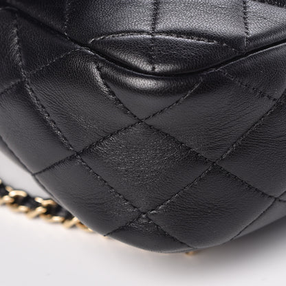 Chanel Lambskin Quilted Small in Seoul Backpack Black 8 of 9