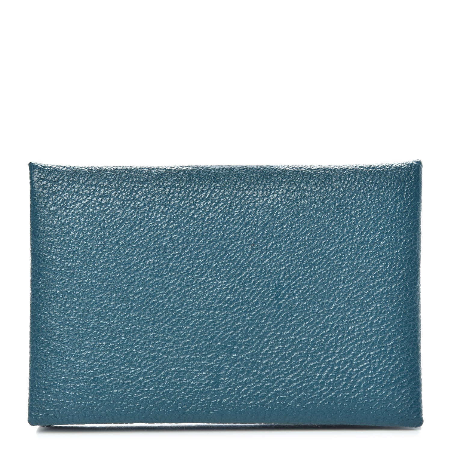 Hermes Chevre Mysore Calvi Card Case Vert Bosphore 1 of 8