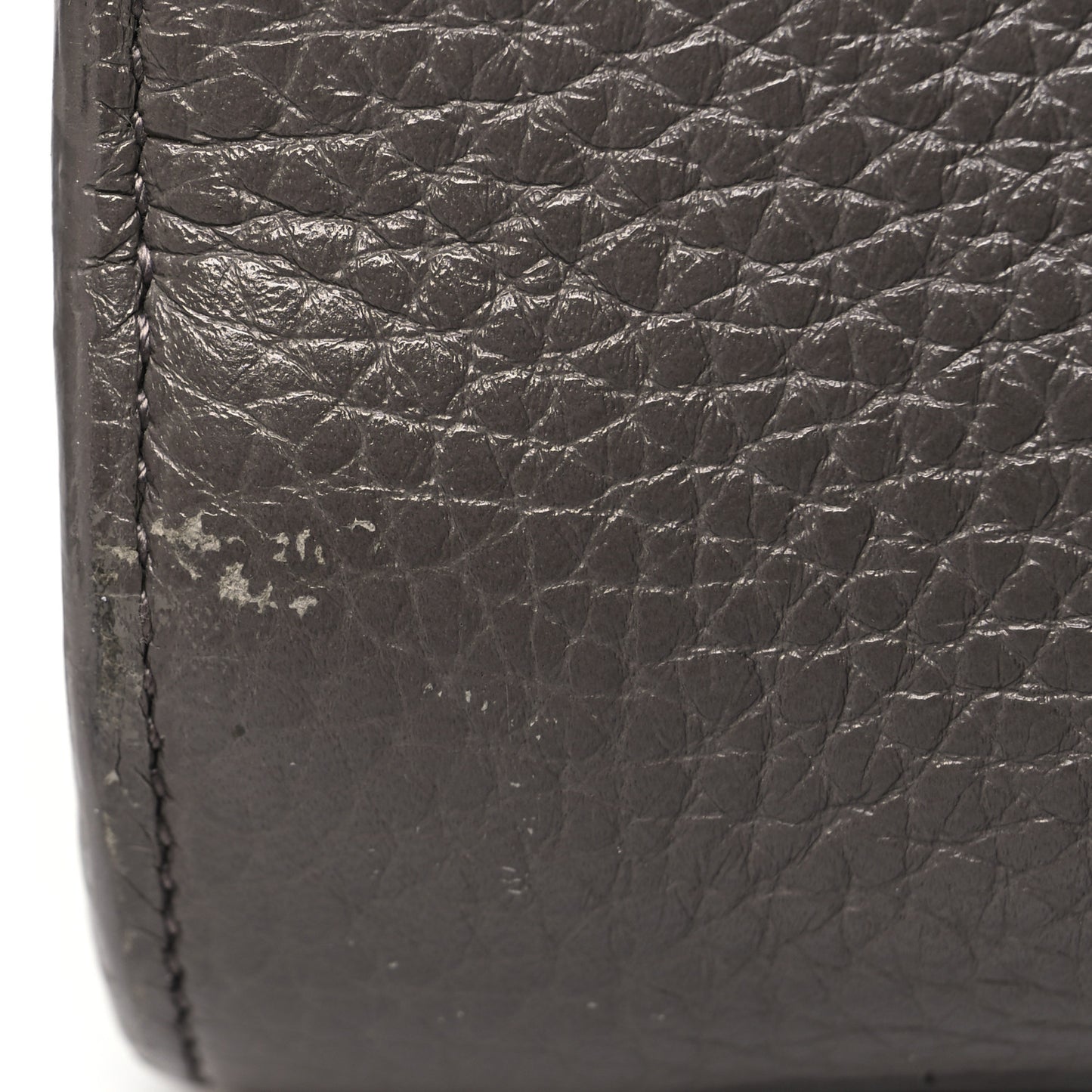 Grained Calfskin Nano Sac De Jour Fog