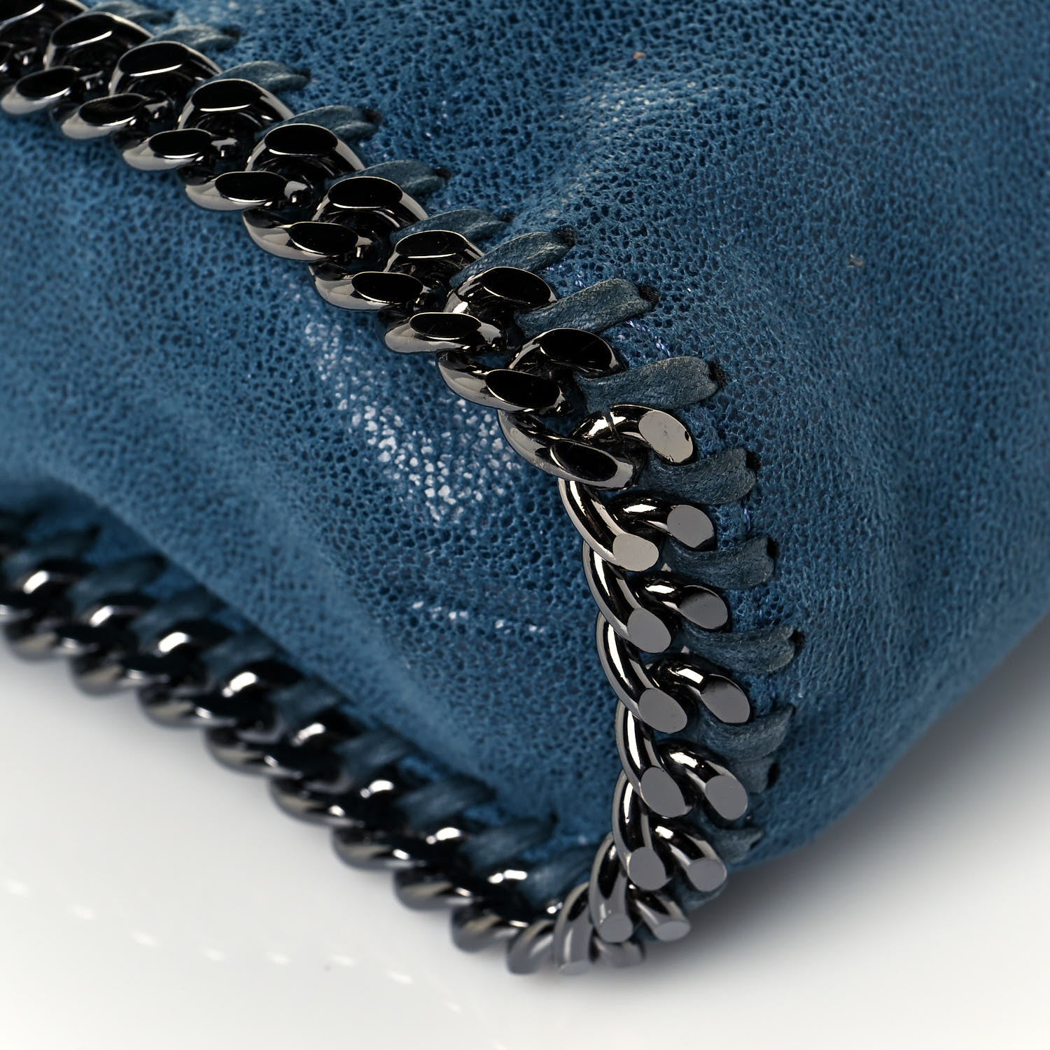 Stella McCartney Shaggy Deer Falabella Fold Over Tote Blue 11 of 12