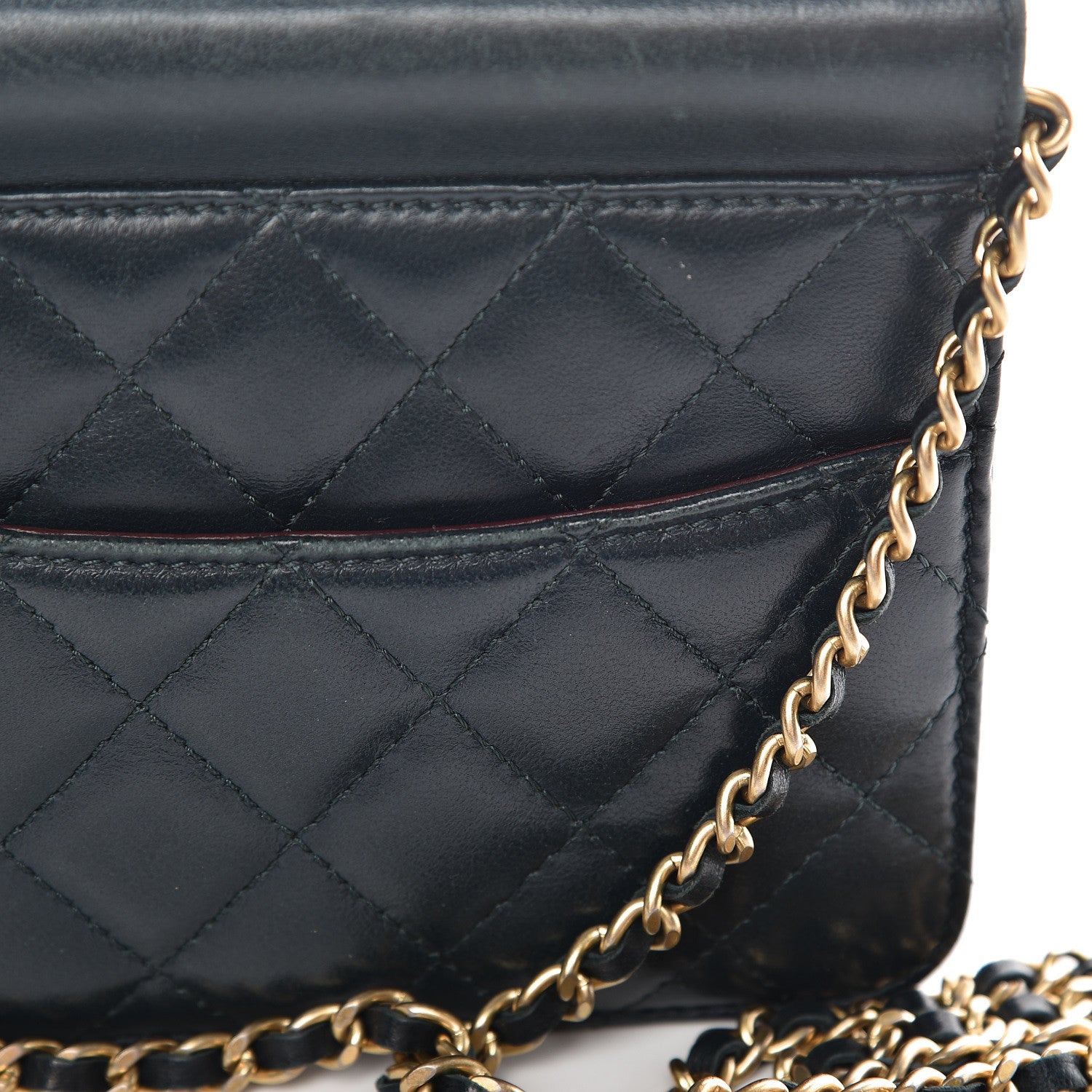 Chanel Lambskin Quilted Mini Crossing Times Flap Green 14 of 20