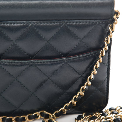 Chanel Lambskin Quilted Mini Crossing Times Flap Green 14 of 20