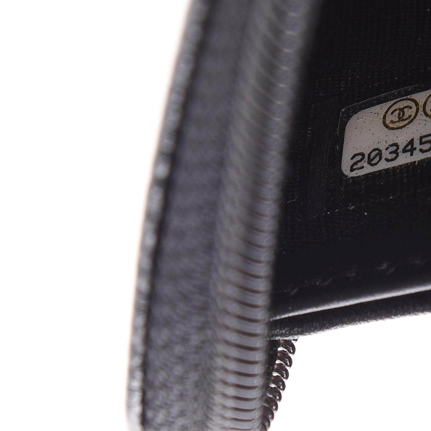 Caviar Large Timeless CC Zip Around Wallet Black