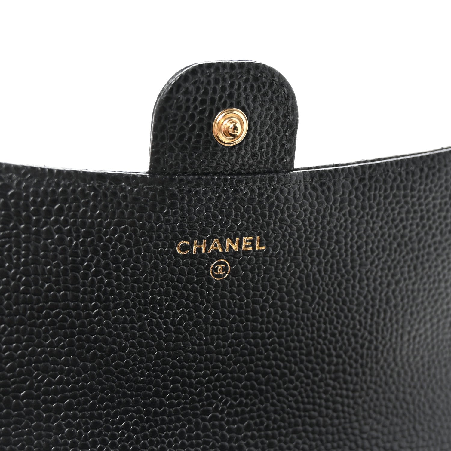 Chanel Caviar Quilted Large Gusset Flap Wallet Black 6 of 8