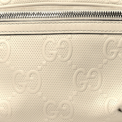Gucci Calfskin GG Tennis Embossed Belt Bag Mystic White 8 of 11