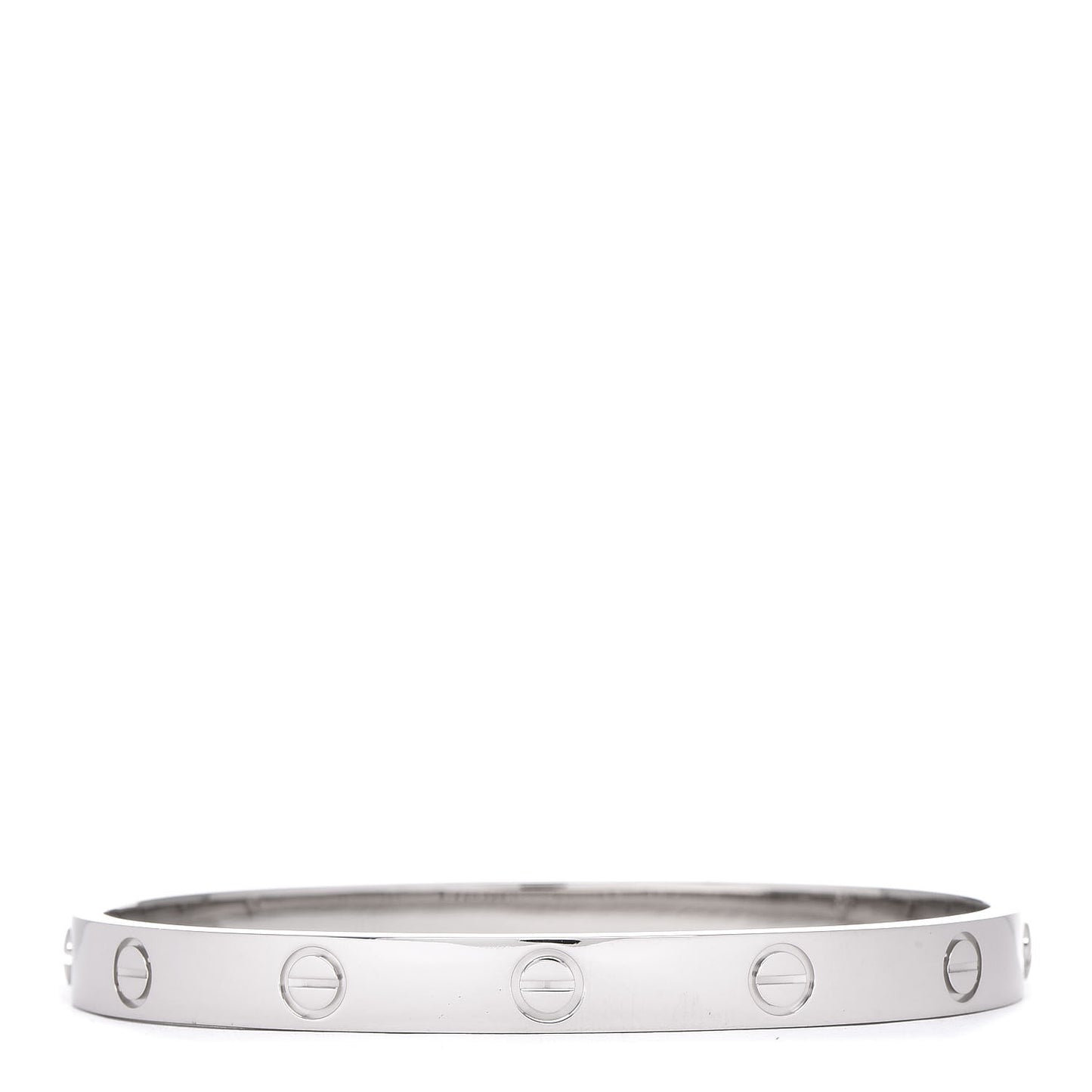 18K White Gold LOVE Bracelet 17