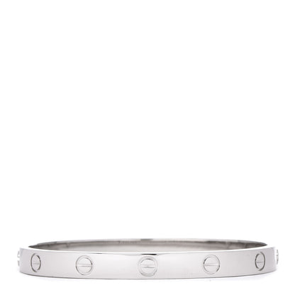Cartier 18K White Gold LOVE Bracelet 17 3 of 7