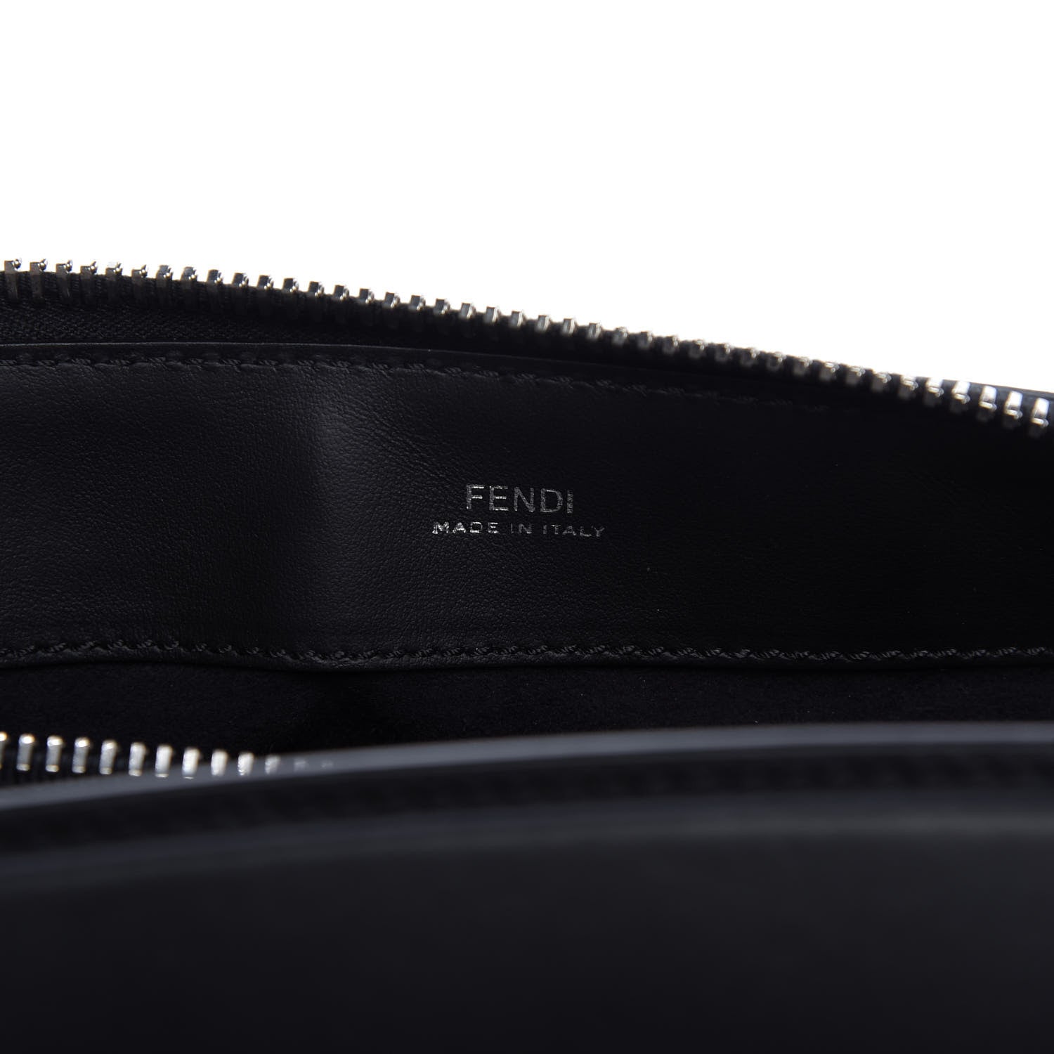 Fendi Vitello Baltico Dolce DotCom Satchel Black Blue Royal 9 of 10