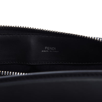 Fendi Vitello Baltico Dolce DotCom Satchel Black Blue Royal 9 of 10