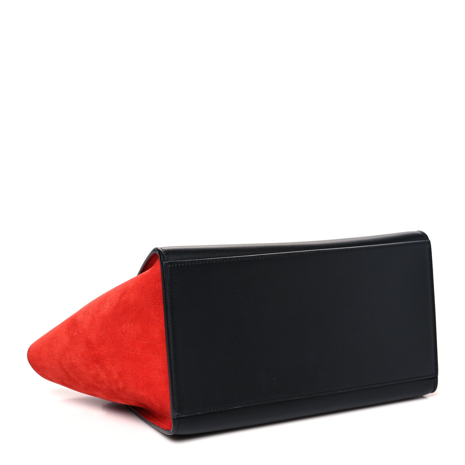 Celine Bullhide Calfskin Medium Tri-Color Trapeze Carmin 3 of 7