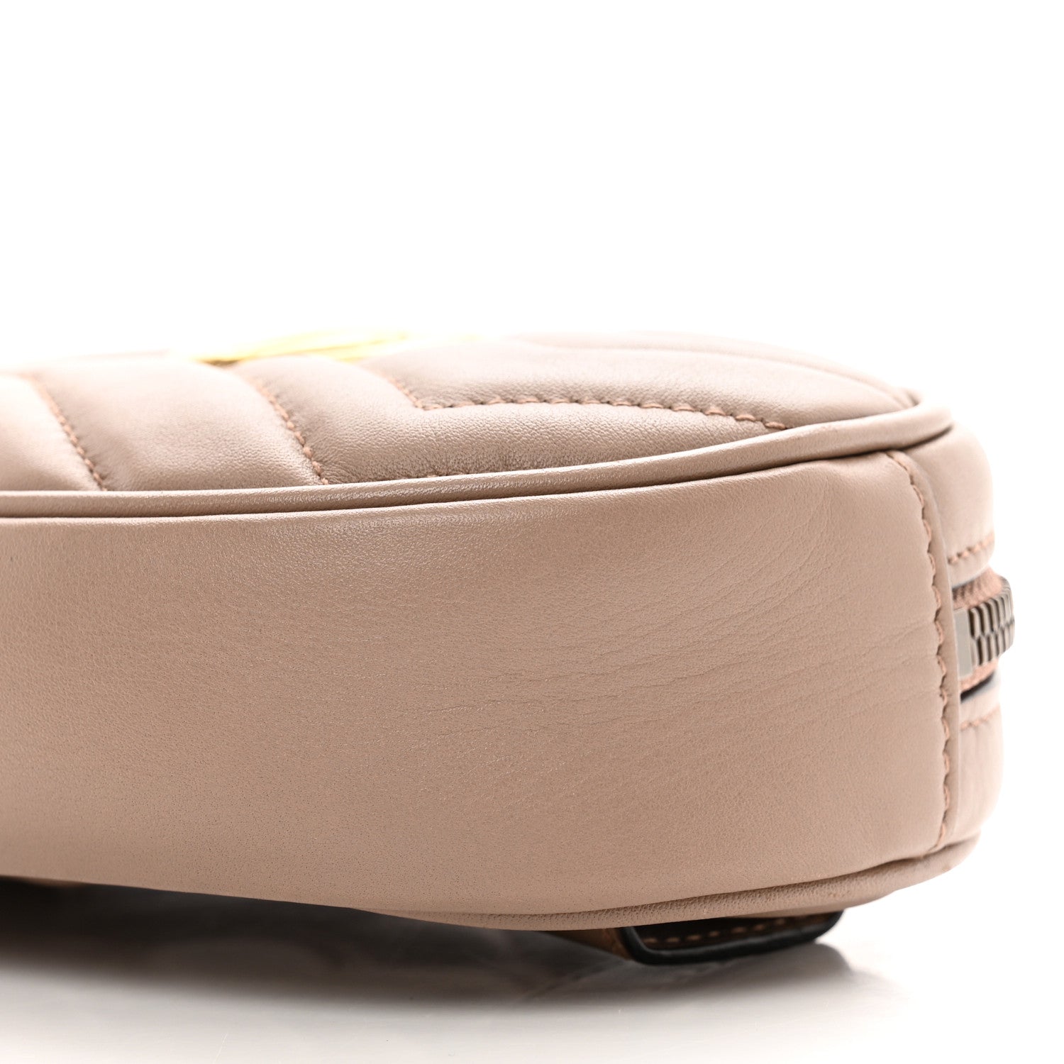 Gucci Calfskin Matelasse GG Marmont Belt Bag 85 34 Porcelain Rose 11 of 11