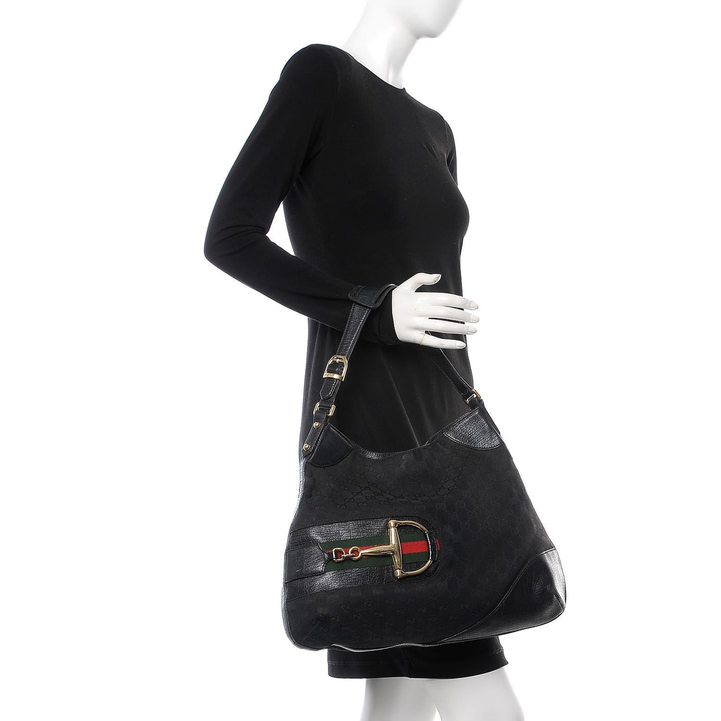 Monogram Web Hasler Hobo Black