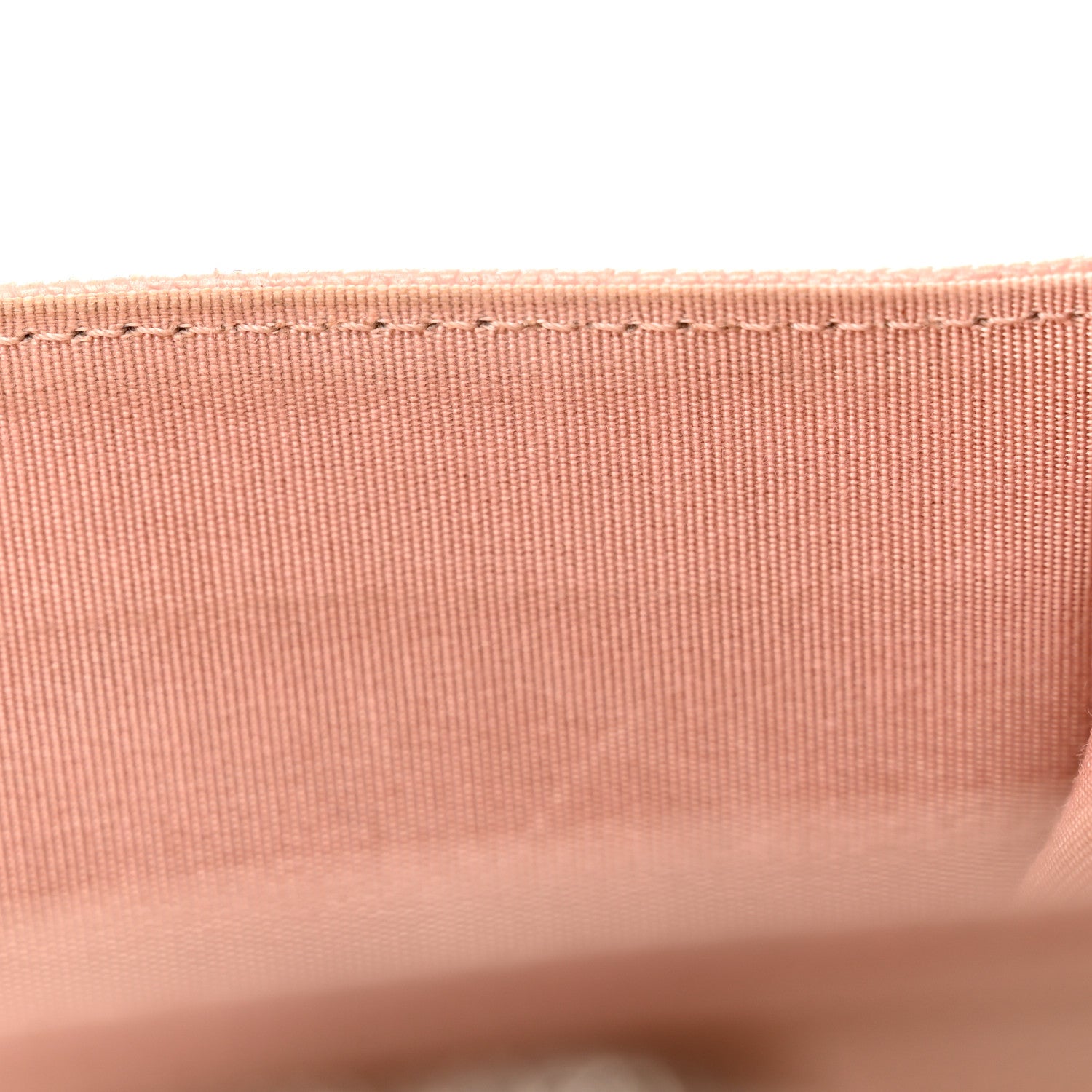 Chanel Metallic Caviar Chevron Quilted Vintage Mademoiselle Flap Card Holder Pink 9 of 9