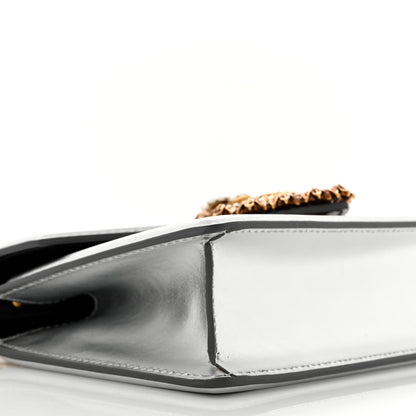 Dolce & Gabbana Metallic Nappa Small Devotion Top Handle Bag Silver 8 of 10