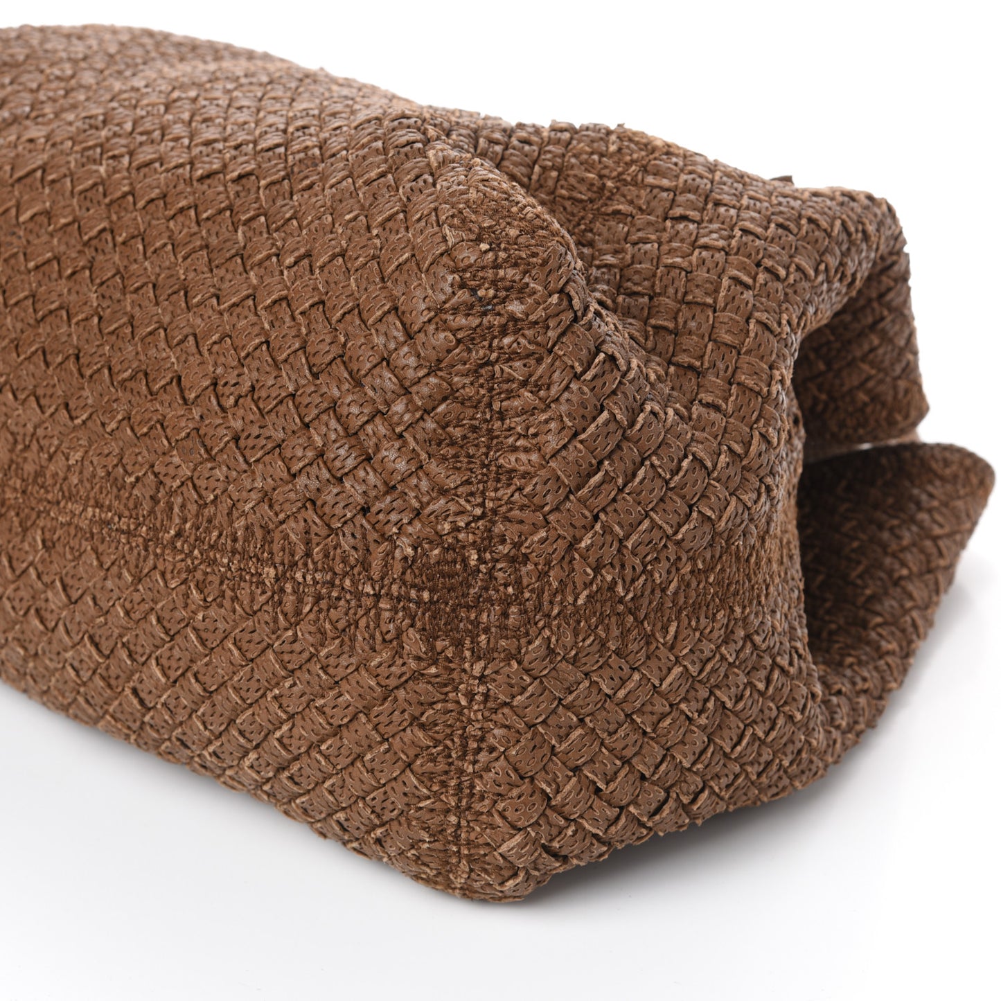 Nappa Intrecciato Perforated Tote Noce