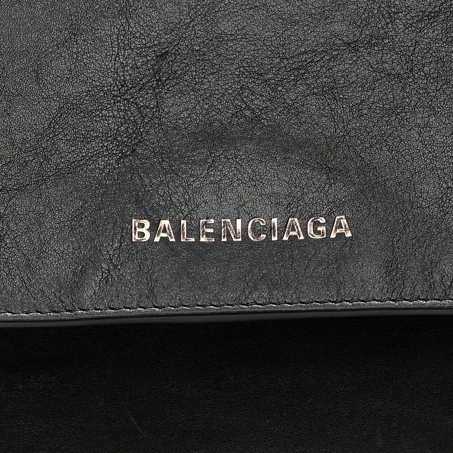 Agneau Large Grungy Messenger Black