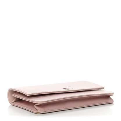 Chanel Caviar Sevruga Wallet On Chain WOC Pink 5 of 15