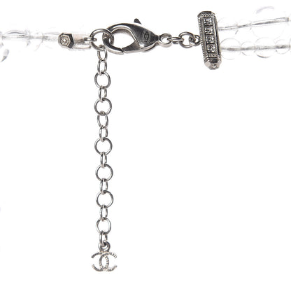Chanel Crystal CC Double Strand Long Chain Necklace Transparent 5 of 6