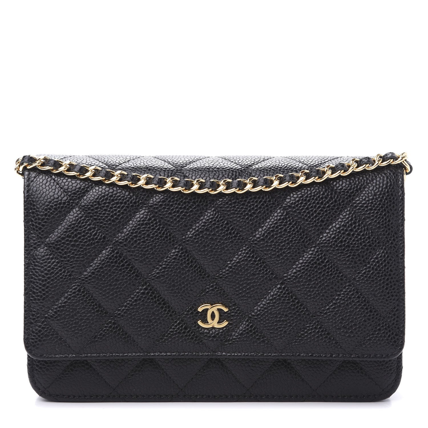 Chanel Caviar Quilted Wallet On Chain WOC Black 1 of 11