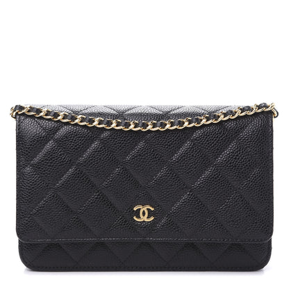 Chanel Caviar Quilted Wallet On Chain WOC Black 1 of 11