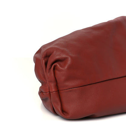Bottega Veneta Smooth Butter Calf The Pouch Oversized Clutch Rust 10 of 11