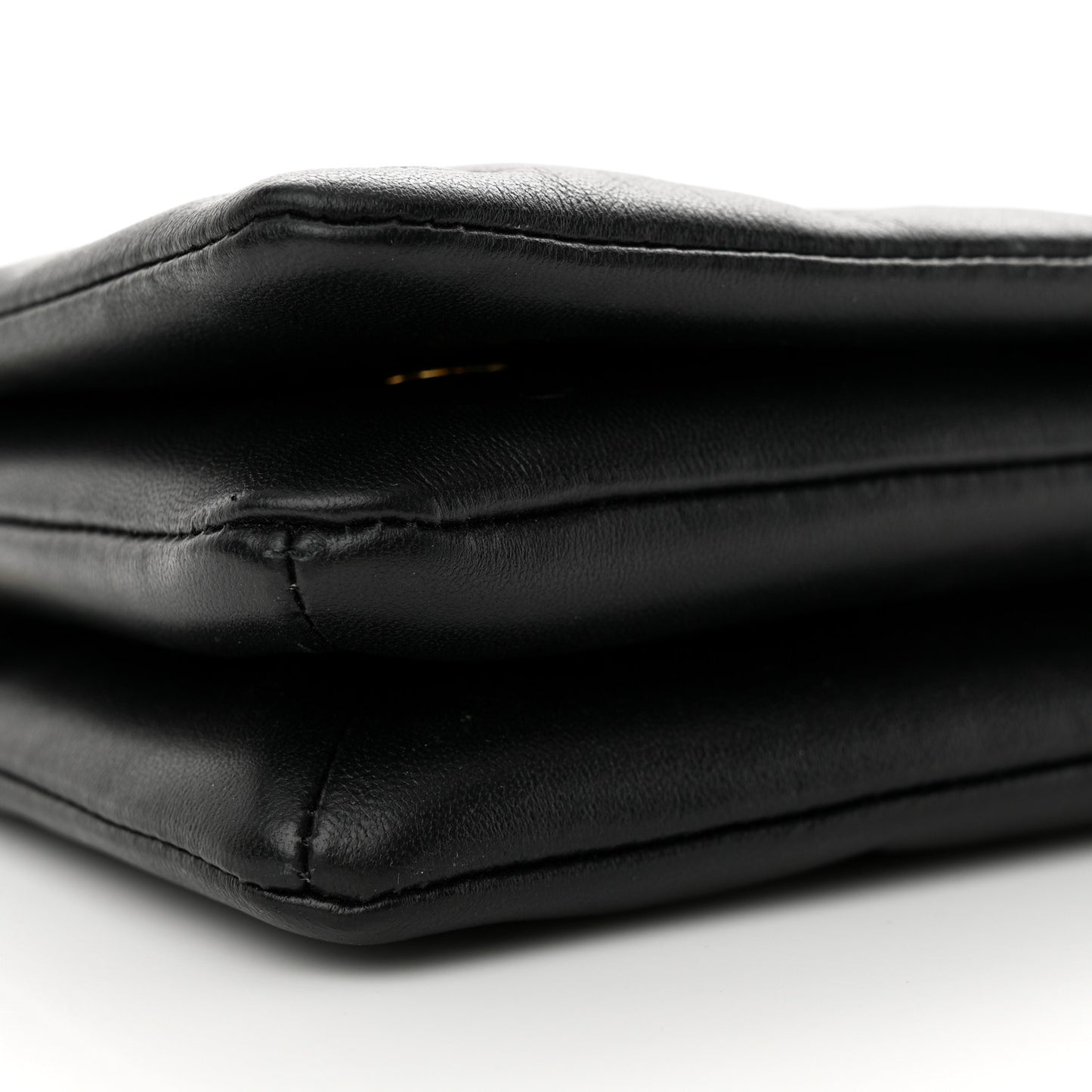 Lambskin Embossed Monogram Pochette Coussin Black