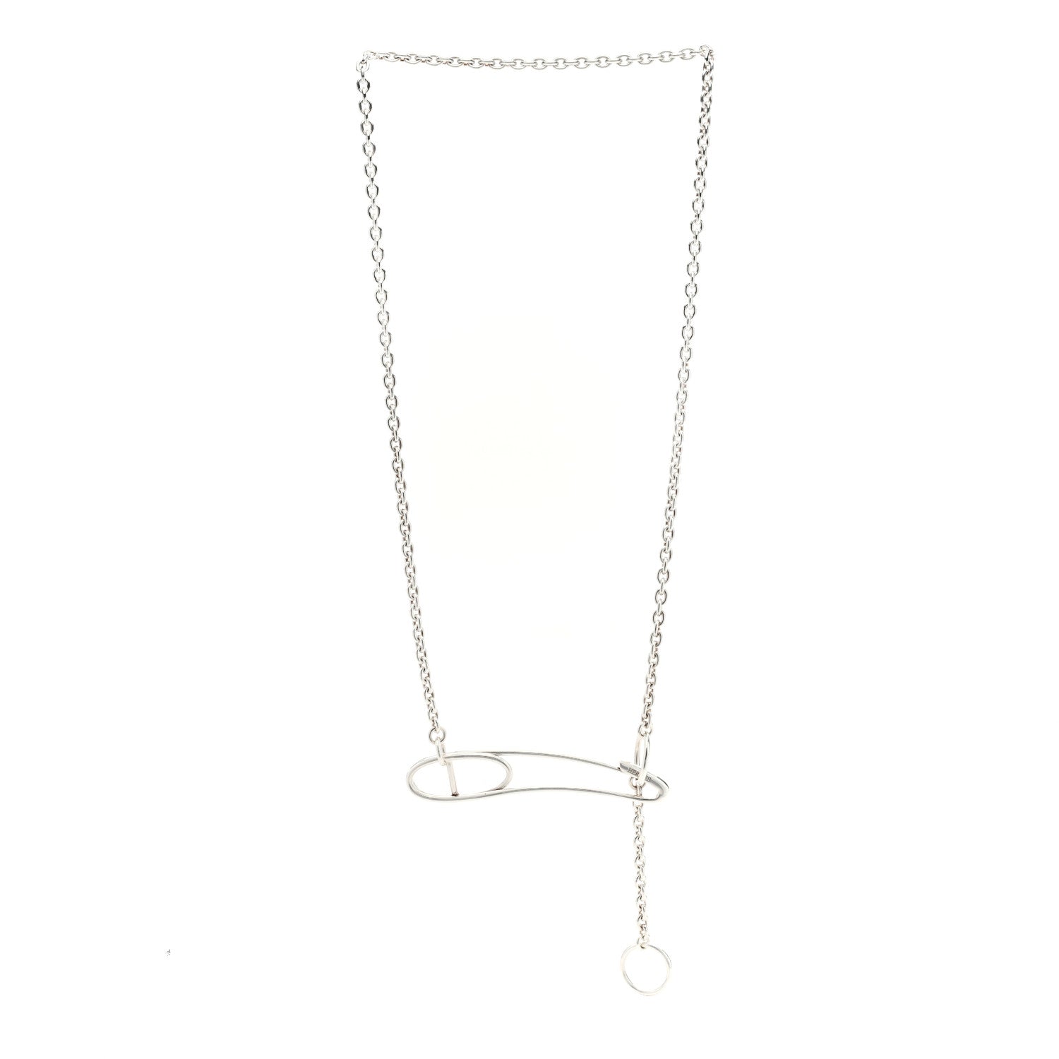 Hermes Sterling Silver Chaine D'Ancre Punk Necklace 3 of 5
