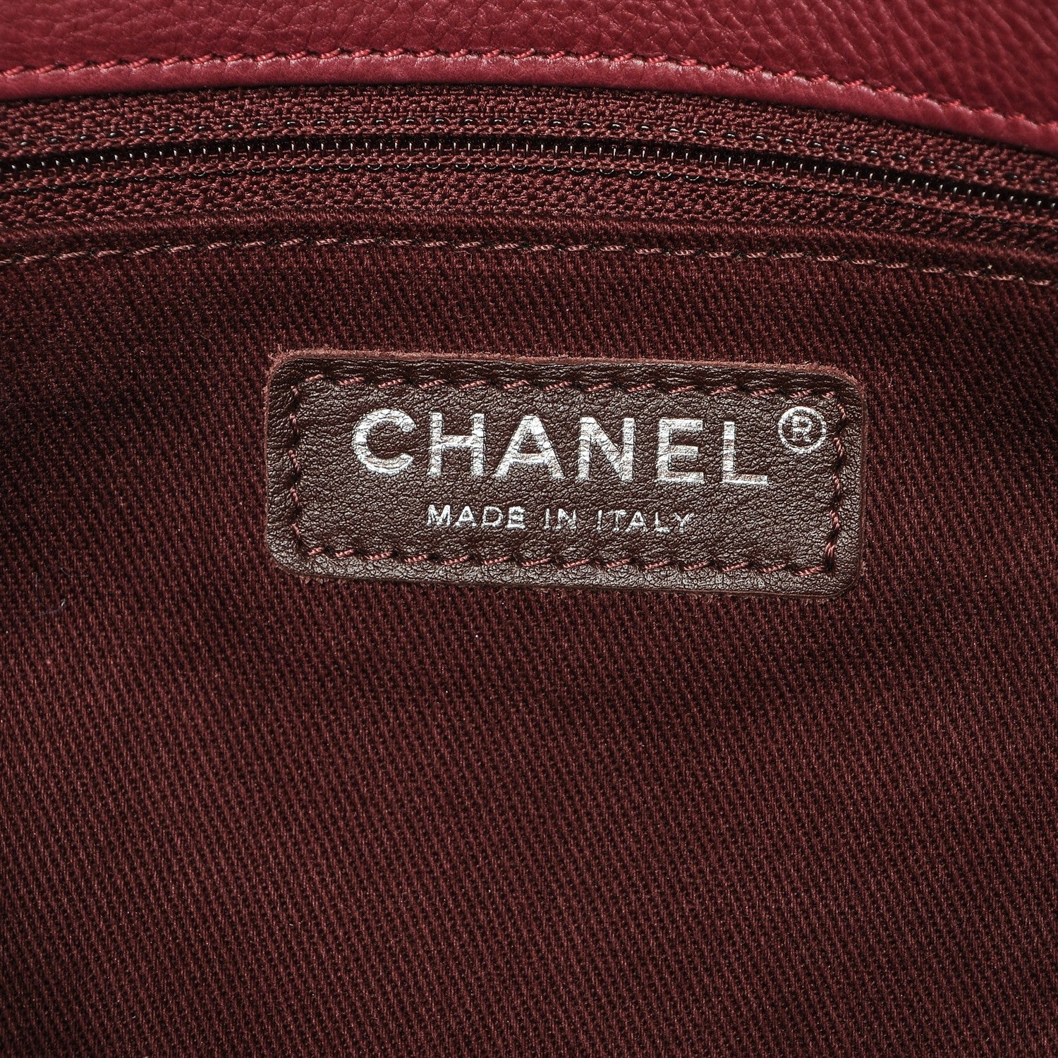 Chanel Calfskin Quilted Small Istanbul Tote Light Burgundy 6 of 7
