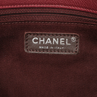 Chanel Calfskin Quilted Small Istanbul Tote Light Burgundy 6 of 7