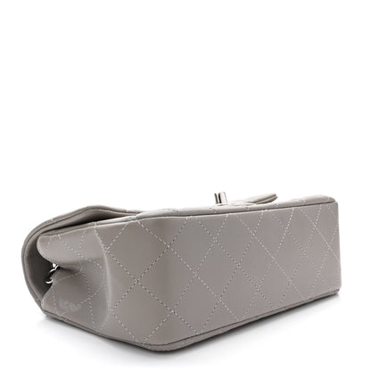 Chanel Lambskin Quilted Mini Rectangular Flap Grey 4 of 13