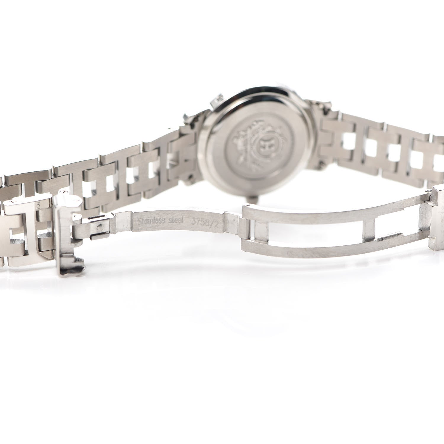 Hermes Stainless Steel 24mm Clipper Quartz Watch Gray 5 of 6