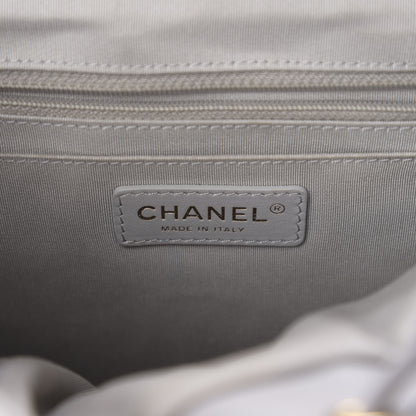 Chanel Calfskin Quilted Large Urban Spirit Backpack Grey 5 of 9